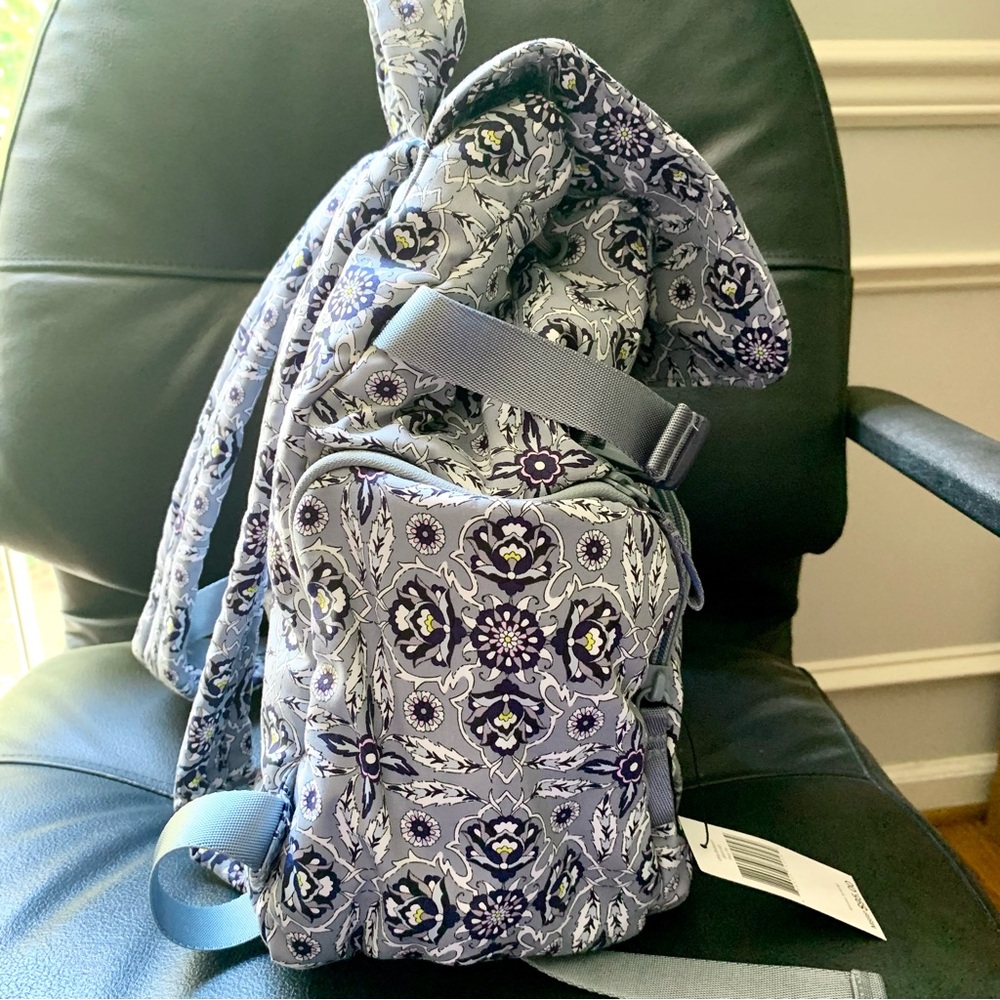 New Vera Bradley Cotton Utility Backpack, Plaza Tile Retail $95 - Picture 11 of 11